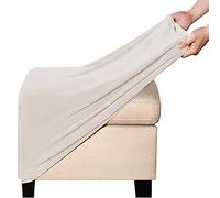 Housses de Pouf Carrées Extensibles Housse Ottomane en Velours Housse de Repose-Pieds Rectangle 68-82cm Housse de Protection pour Repose-Pieds Carrées (Color : C)