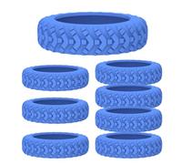 Housses de protection de roue à bagages - 8 pièces Protecteur de valise flexible en silicone | Accessoires de couverture de roue à bagages pour la plupart des 8 spinner-, bleu, Voir description, Voir