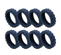 Housses de protection de roue de bagages en silicone, réduit le bruit des roues de bagages, bagages à main roues de valise, housses de roue de bagages pour valise, Bleu foncé, Refer to description