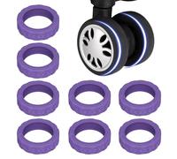 Housses de protection de roue de valise - Couvre-roues universel pour bagages de voyage 8 pièces - Couverture de roulette de bagage sans bruit, étui de protection de roue en Silicone pour de file