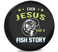 Housses De Protection De Roue J'avais Une Histoire De Pêche Housses De Protection Étanches Anti Poussière Sac De Pneus pour Auto Voiture SUV,70-75cm