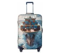 Housses de protection élastiques pour bagages de voyage de 45 à 81 cm, noir, S