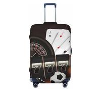 Housses de protection élastiques pour bagages de voyage de casino et de sport 45,7 à 81,3 cm, Noir/blanc, Medium