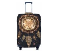 Housses de protection élastiques pour bagages de voyage Motif attrape-rêves Mandala, pour bagages de 45,7 à 81,3 cm, noir, X-Large