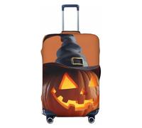 Housses de protection élastiques pour bagages de voyage Motif chapeau de sorcière Halloween Citrouille 45,7 à 81,3 cm, Noir , Medium