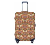 Housses de protection élastiques pour bagages de voyage, motif hibou, mandala, pour bagages de 45,7 à 81,6 cm, noir, X-Large