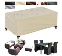 Housses de protection imperméables en fourrure pour terrasse - Résistant aux intempéries - Protection de table et de canapé - Bei 120 x 95 x 75 cm - Ajustement universel pour toutes les fourrures de