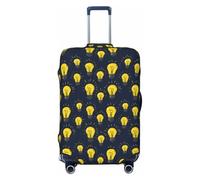 Housses de protection lavables pour bagages de 45,7 à 81,3 cm avec imprimé lumières bleu marine et jaune, Noir , x-large