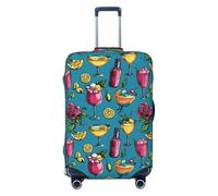 Housses de protection lavables pour bagages de 45,7 à 81,3 cm - Haute élasticité - Imprimé jus d'été, noir, Small