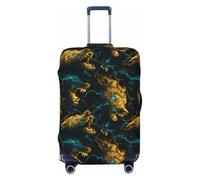 Housses de protection lavables pour bagages de 45,7 à 81,3 cm - Haute élasticité - Imprimé loup doré, Noir , M