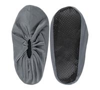 Housses de protection pour chaussures - Antidérapantes et douces - En tissu - Pour la maison, le lieu de travail, l'hôpital, la gym, le laboratoire, la salle de serveur, le musée, gris,