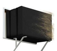 Housses de protection pour climatiseurs de fenêtre extérieurs | Protecteur d'Unité Extérieure Climatiseur - Housse Isolante Imperméable 600D Oxford Réglable avec Lacet de Serrage pour Hiver