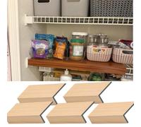 Housses de Protection pour étagères grillagées Housses de Protection pour étagères de Garde-Manger, Longues, en Bois, durables et faciles à Nettoyer, pour réfrigérateur(5pcs,30x12x3inch/76x31x8cm)