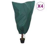 vidaXL Housses de protection pour plantes avec cordon de serrage 4 pcs