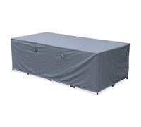 Housse de protection 230x112cm gris foncé - Bâche rectangulaire en polyester enduit PA pour tables de jardin Firenze 8 Vasto 12 Vabo 12 et Cubo 12