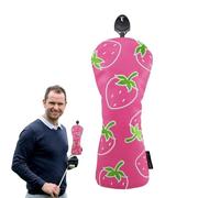 Housses De Protection pour Têtes De Club De Golf - Bouclier Driver Fraise Design Drôle - Housses Résistantes Aux Intempéries & Design Élégant pour Practice Extérieur, Voyage & Clubhouse