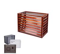 Housses de protection pour unités extérieures, housse de pompe à chaleur résistante aux intempéries avec grille inclinée à 45° pour climatisation dissipation de la chaleur, convient aux unités de 100