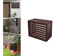 Housses de protection pour unités extérieures, housse de pompe à chaleur résistante aux intempéries avec grille inclinée à 45° pour climatisation dissipation de la chaleur, convient aux unités de 100