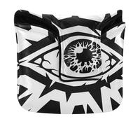 Housses de putter de golf magnétiques à bouton-pression œil du diable noir et blanc pour la plupart des marques de putter de golf en cuir PU imperméable Fundas para Maderas de Golf