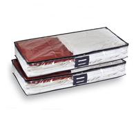 Housses de rangement 100 x 15 x 48 cm - lot de 2 - Transparent - 100 cm X 15 cm X 48 cm - CALICOSY