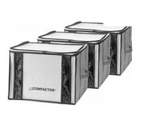 Housses de rangement - COMPACTOR - 125 Litres - Blanc avec liseré gris - Sous-vide