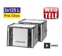Housses de rangement sous vide - COMPACTOR - 125L - Lot promo de 2 Le plus compact