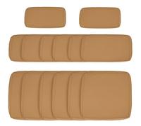 Housses de rechange - Outsunny - lot de 14 coussins salon de jardin zippées déperlant - polyester - marron