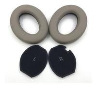 Housses de remplacement en similicuir avec mousse mémoire pour Sennheiser MOMENTUM 4 Wireless - Gris brun