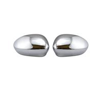 Housses de remplacement pour rétroviseurs de voitu Pour Abarth 500 500E Pour GRANDE Pour Punto Pour Fiat Couvercle de rétroviseur voiture pour couvercle remplacement(Chrome)
