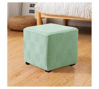 Housses de Repose-Pieds Carrées, Housses de Pouf Extensibles, Housses de Repose-Pieds Antidérapantes avec Fond Élastique, Lavables (Couleur 3, 37-45 cm/14-17 Pouces)