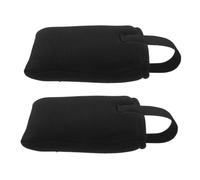 Housses de Repose-pieds pour Fauteuil Roulant, 1 Paire, Maille | Rembourrage en Mousse, Surface Antidérapante, Usage Domicile et Communauté, pour Seniors, Noir