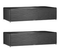 Vidaxl Housses De Salon De Jardin 2 Pcs 12 ¿Illets Rectangulaire