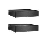 Housses de salon de jardin 2 pcs 16 oillets 240x240x55 cm carré3155355