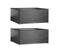 Housses de salon de jardin 2 pcs 16 oillets 300x300x75 cm carré3155362