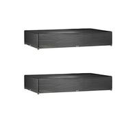 Vidaxl Housses De Salon De Jardin 2 Pcs 16 ?illets Rectangulaire