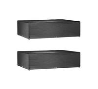 vidaXL Housses de salon de jardin 2 pcs rectangulaires 16 œillets pour mobilier d'extérieur