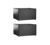 Vidaxl Housses De Salon De Jardin 2 Pcs 8 ?illets 125x125x75 Cm Carré