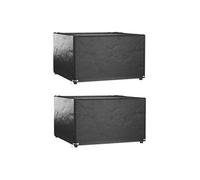 Vidaxl Housses De Salon De Jardin 2 Pcs 8 ?illets 132x132x80 Cm Carré