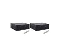 2x Housses de Mobilier de Jardin Rotin 10 Oeillets 229x113 cm Meuble vidaXL