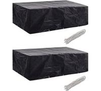 2x Housses de Mobilier de Jardin Rotin 10 Oeillets 229x113 cm Meuble vidaXL