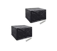 Housses de salon de jardin 2 pcs Rotin 8 oillets 113x113 cm