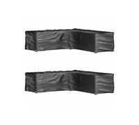 Housses de salon de jardin en forme de L 2 pcs 16 oillets3155372