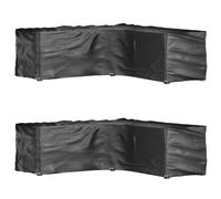 Housses de Salon de Jardin en Forme de L Protection 2 pcs Polyéthylène vidaXL