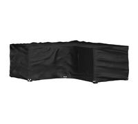 vidaXL Housse de salon de jardin en forme de L 16 œillets 210x260x80 cm Noir