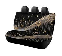Housses de siège arrière Galaxy Notes de musique pour voitures, ajustement universel, art abstrait, protection de siège, accessoires d'intérieur automobiles pour animaux domestiques, enfants, usage