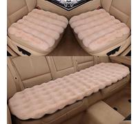 Housses de Siège Auto 3 Pièces pour Toyota Landcruiser J15 2009-2023, Lot Complet Sièges Avant et Arrière Antidérapants et Chauds Accessoires,Khaki