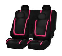 Housses De Siège Auto En Tissu Pour Cadillac CT6 ATS Pour DeVille XTS Pour Escalade XT5 CTS STS DTS SLS XLR Housses de siège auto(9Pcs-Pink)