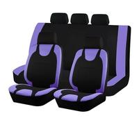 Housses de siège auto Housses Siège Universelles En Polyester Respirant Ensemble Complet, Compatibles Avec La Plupart Des Voitures, SUV Et Camions Protection Siege Voiture(Purple 5 PCS)