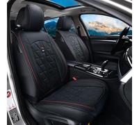 Housses de siège auto Lot de 2 en cuir universel Convient pour Toyota Avensis, T25, T27, Camry, C-HR, Chr, Hilux, Land Cruiser, Prado, 120, 150, Prius, RAV4, Yaris 2