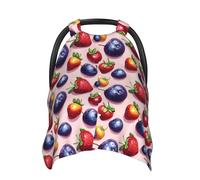 Housses de siège auto pour bébé à imprimé fraise myrtille, housse d'allaitement, housse d'allaitement, housses de poussette, auvent multi-usage pour siège auto pour bébé, garçons et filles, essentiels